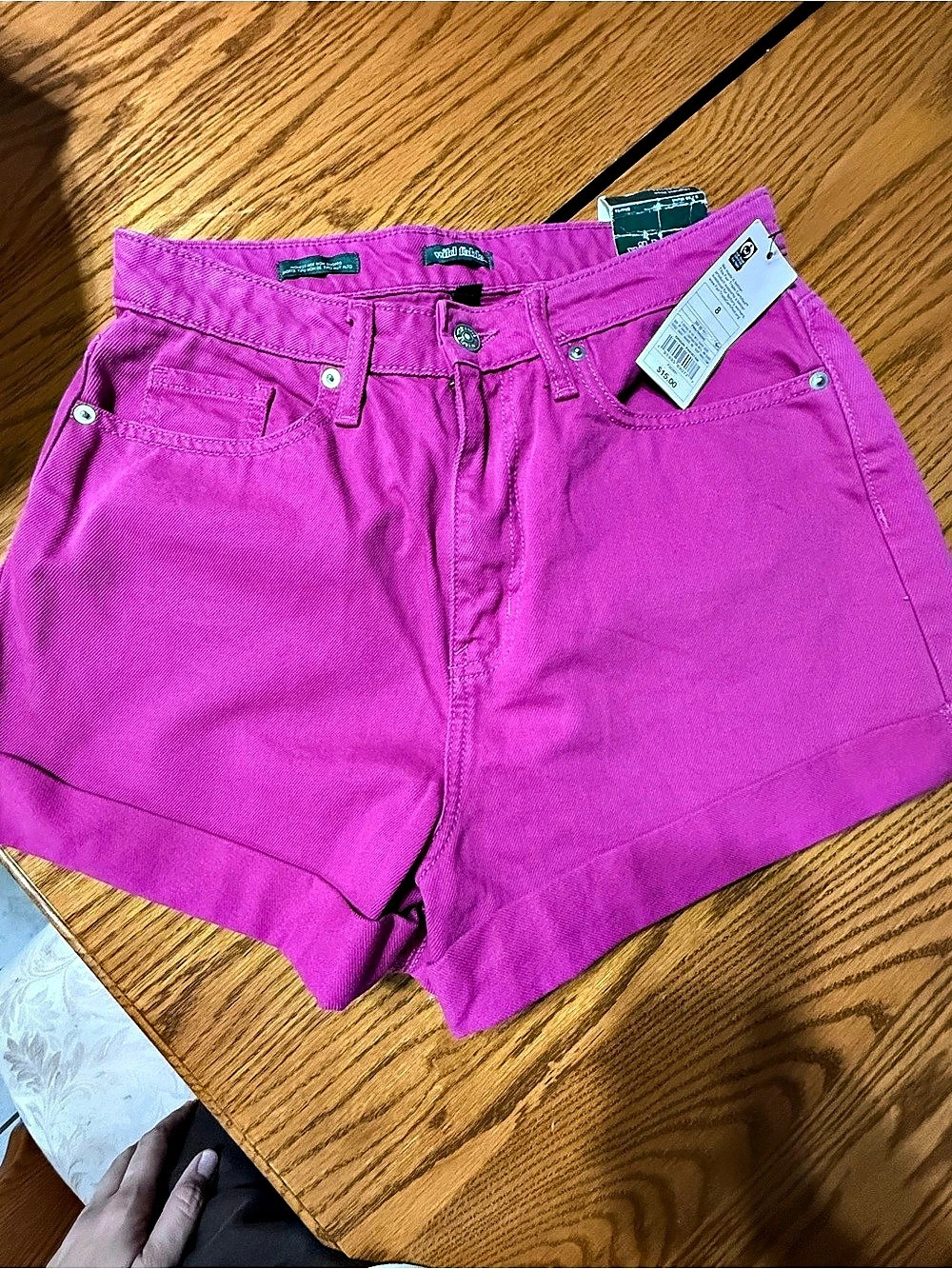 Wild Fable Jean Shorts in Pink Size 8 NWT